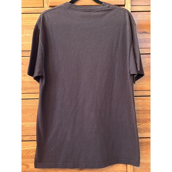 Y2K Vintage Maroon 5 T-Shirt Brown Rainbow Graphic Band Tee Unisex L - Picture 2 of 6